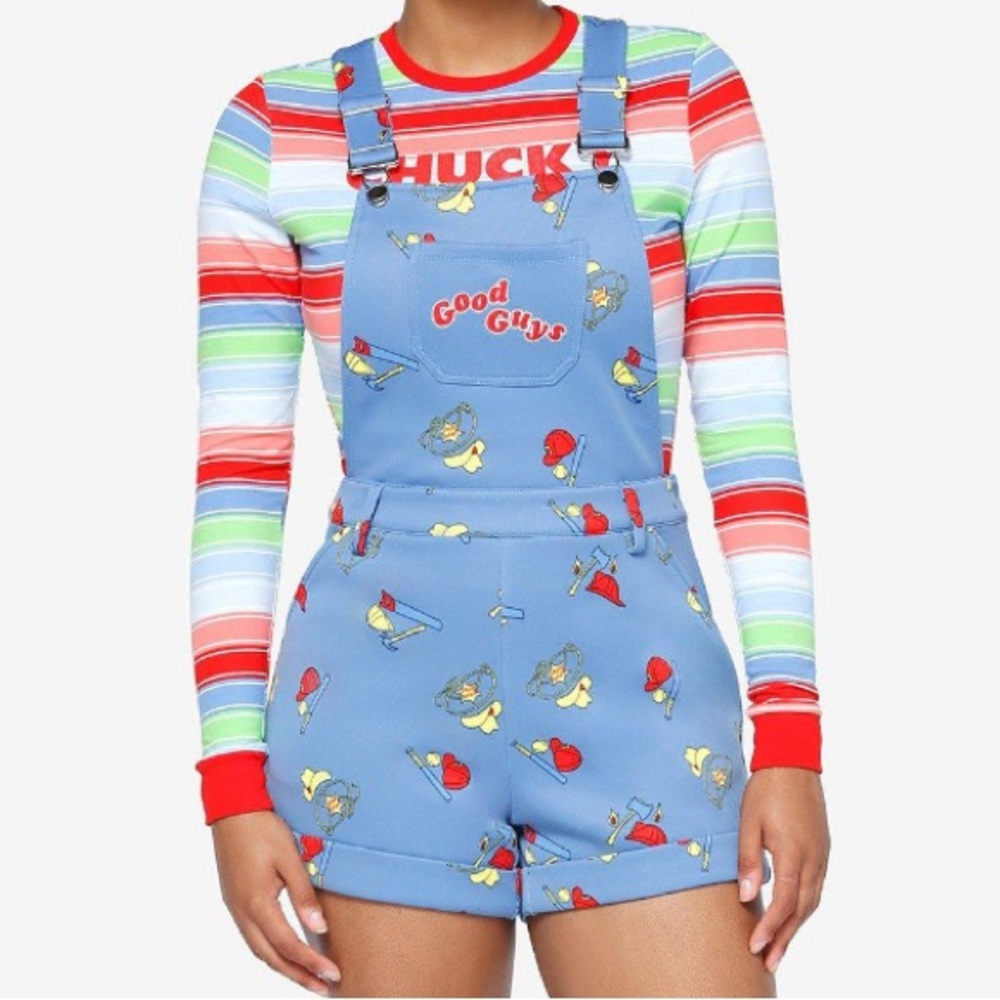 Chucky Good Guys Accessories Scuba Shortalls‎ Hot Topic Horror Halloween Costume